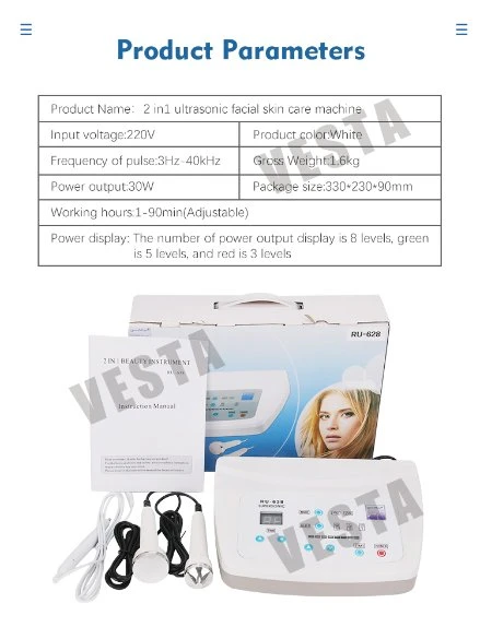 Vesta Hot Sale Facial Body Beauty Equipment Ultrasonic Beauty Machine