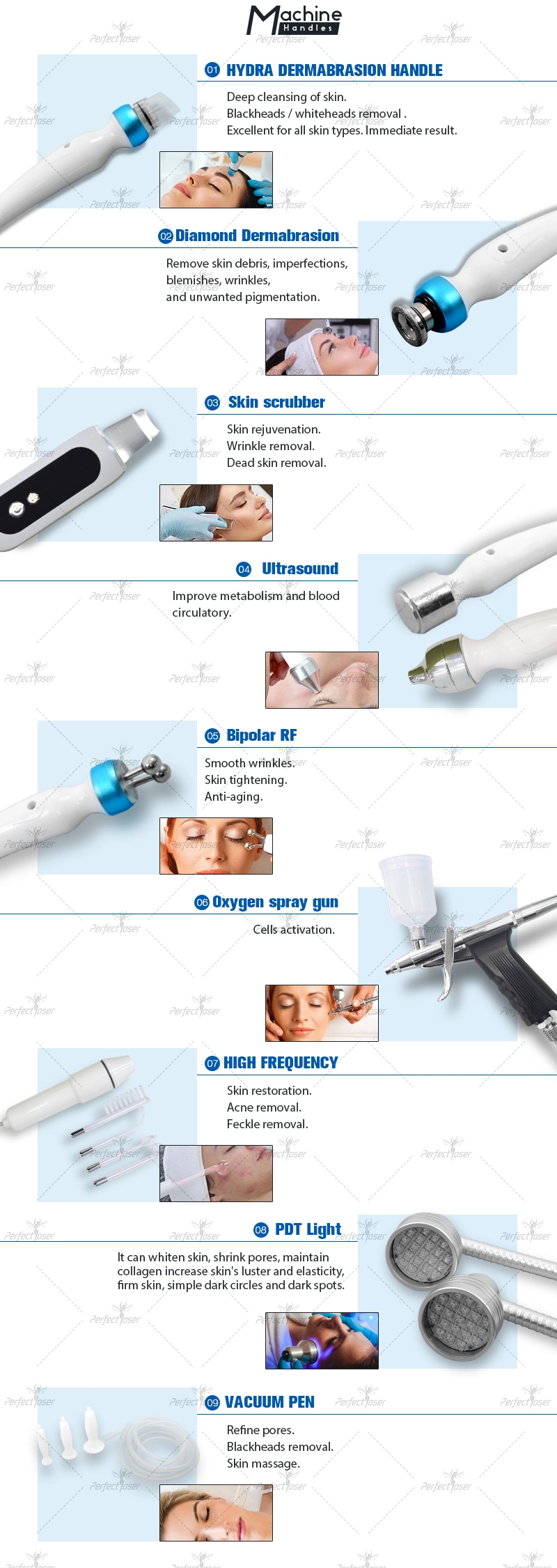 Hydra New Diamond Dermabrasion for Beauty Salon Facial Beauty Machine