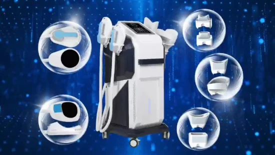 2 in 1 Cryolipolysis + Emslim ファットバーナー、マッスルビルディング、ボディシェイプ、美容マシン