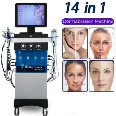 2023 ベストセールス 14 in 1 ヒドラダイヤモンド Dermabrasionsmaschine ヒドラ酸素洗顔マイクロニードル RF 美容機器